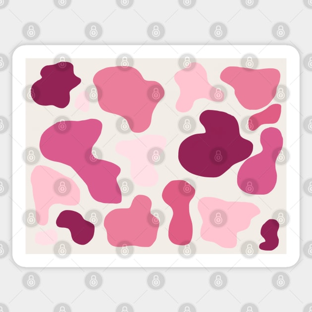 Pink Cow pattern Sticker by claysus